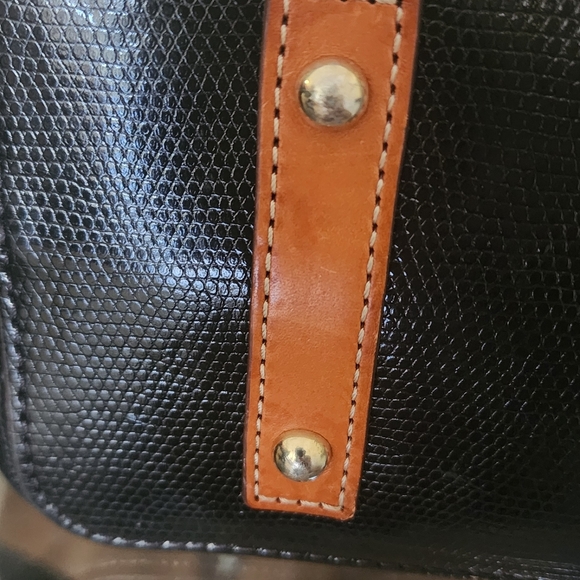 Dooney & Bourke Lilliana Black & Hot Pink Shoulder Tote Bag - Picture 8 of 16